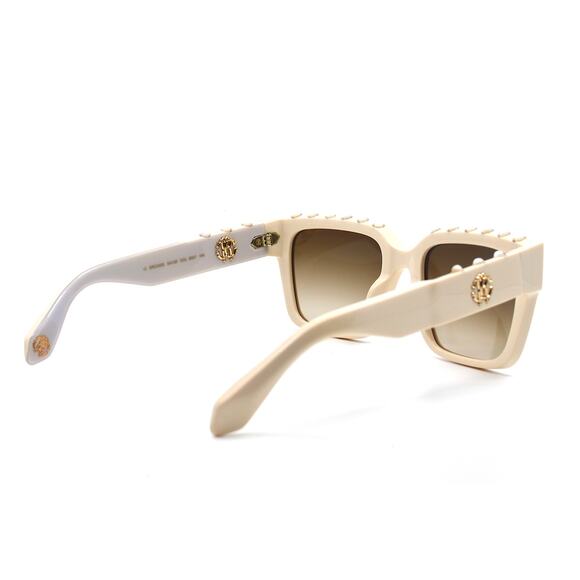 NEW ROBERTO CAVALLI SRC040S 09X7 IVORY BROWN LENS AUTHENTIC SUNGLASSES - Picture 7 of 12